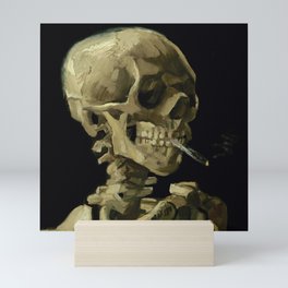 Vincent van Gogh - Skull of a Skeleton with Burning Cigarette Mini Art Print