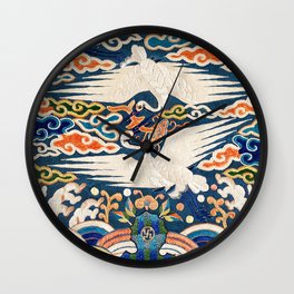  Vintage Painting of Badge Upper Civil Rank during Joseon dynasty Wall Clock