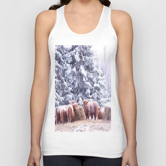 West Highland Cattle Unisex Tank Top