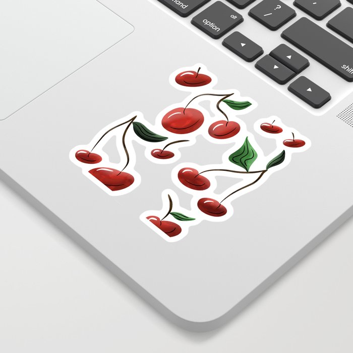Cheerful Cherries Sticker