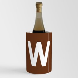 LETTER w (WHITE-BROWN) Wine Chiller