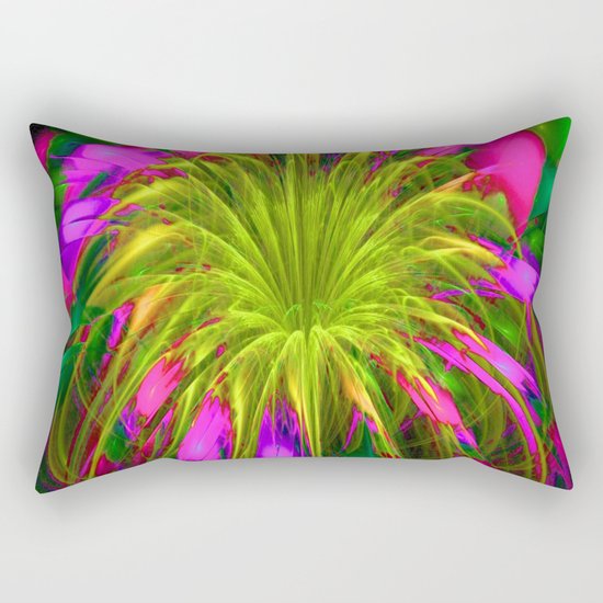 Fiesta Flower III Rectangular Pillow