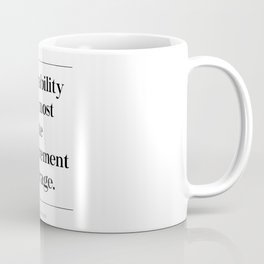 Vulnerability Is Our Most Accurate Measurement of Courage Brene Brown Daring Greatly Quote Coffee Mug