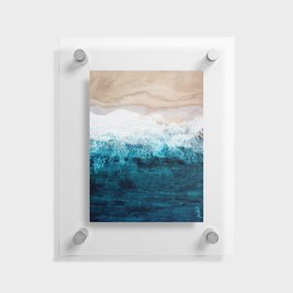 Watercolour Summer beach III Floating Acrylic Print