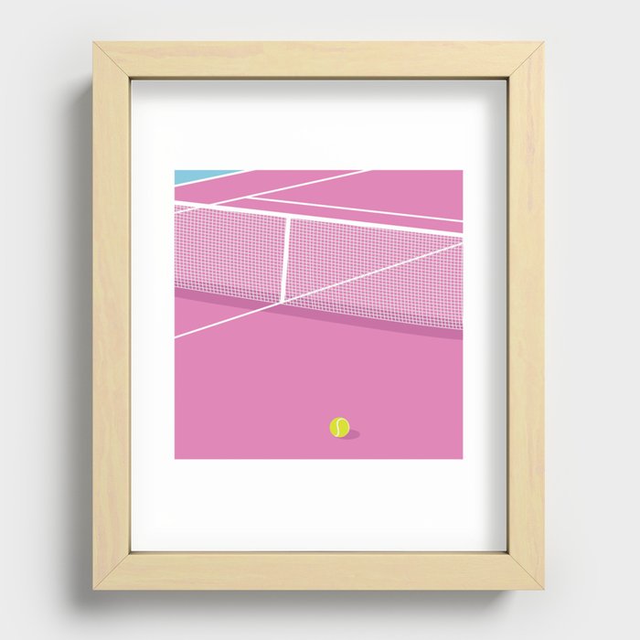 Tennis Court Recessed Framed Print