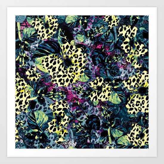 Golden Flowers II Art Print