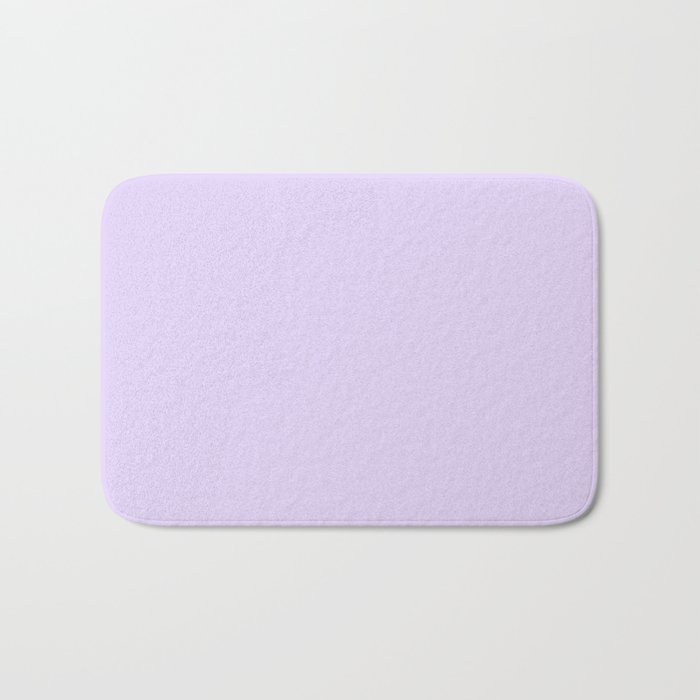 Pastel Purple - Lilac - Lavender - Solid Color Bath Mat