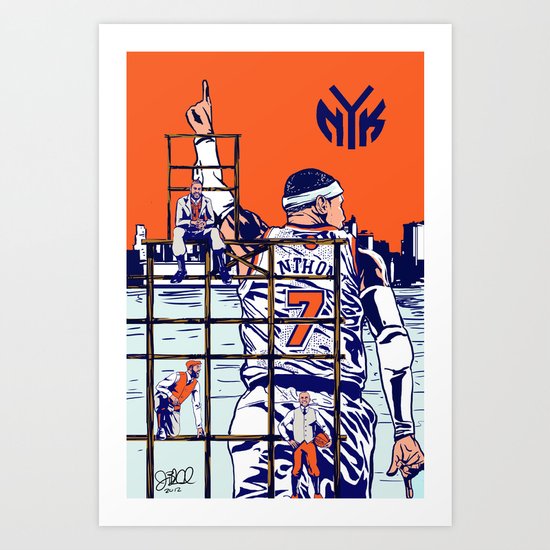 New York Knicks Art Print