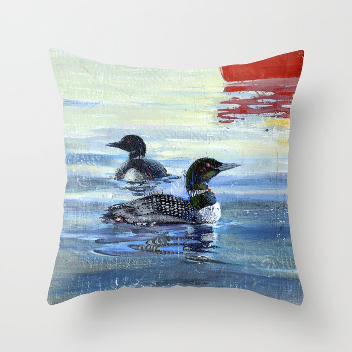 loons Throw Pillow