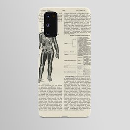 Vintage Dictionary Page Anatomy Skeleton  Android Case