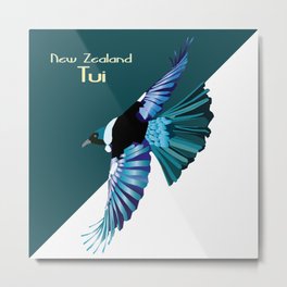 New Zealand Birds - The Tui Metal Print