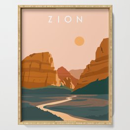 Zion Canyon Serving Tray