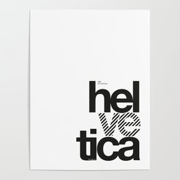 hel_ve_tica helvetica Poster