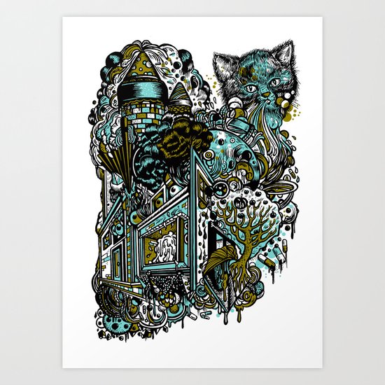 The Castle Of Doom and Sugar Art Print