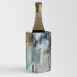 Multicolor Rustic Handdrawn Abstract Brushstrokes Wine Chiller