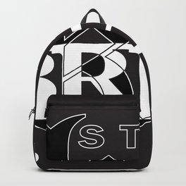 Strykwear2 Backpack | Graphicdesign, Digital, Pattern, Typography, Black And White, Strykvisionzstudio, Masonwilson 