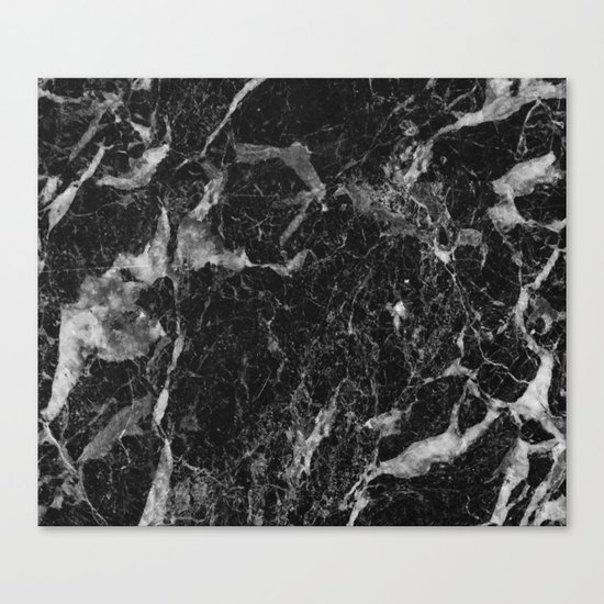 Campari - black marble Canvas Print
