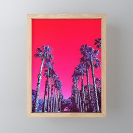 Infrared Palm Tree Corridor Framed Mini Art Print