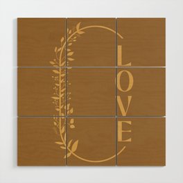 Love Typography 1 Wood Wall Art