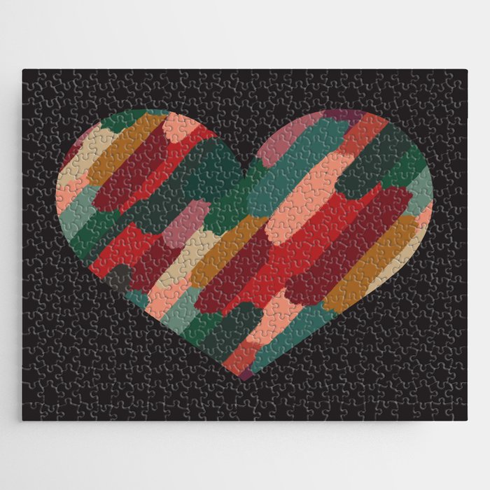 Painted Heart Jigsaw Puzzle