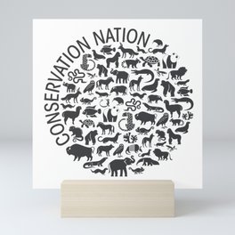 A Circle of Animals Mini Art Print