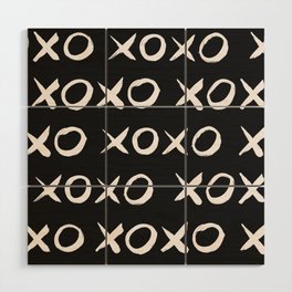 XOXO Hugs Kisses Pattern Wood Wall Art