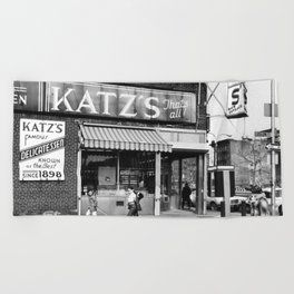 Katz's Deli NYC Beach Towel