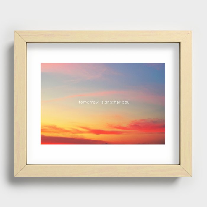 Tomorrow is another day Recessed Framed Print