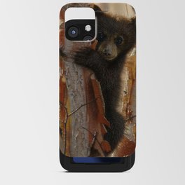 Black Bear Cub - Curious Cub II iPhone Card Case