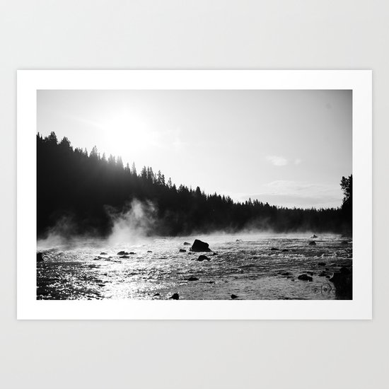 YELLOWSTONE STEAM Art Print
