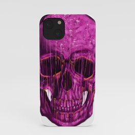 Violet Skull iPhone Case