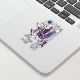 Castillo (Cristales) / White background Sticker