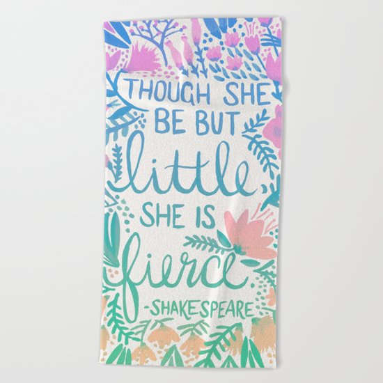 Little & Fierce – Lavender Mint Ombré Beach Towel