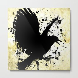 Raven Metal Print | Painting, Abstractanimal, Wings, Fauna, Ravenbird, Flyingraven, Birdwings, Flyingbirds, Birds, Wing 