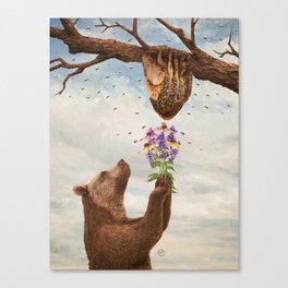 The Bee Lover Canvas Print