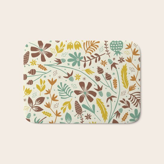Autumn Blooms Bath Mat