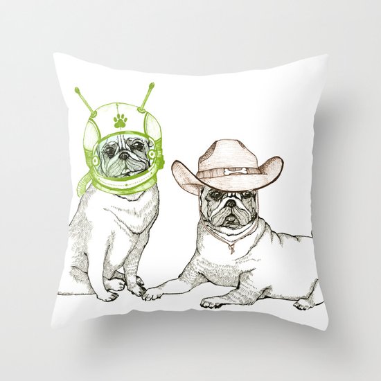 Cowboys & Aliens Throw Pillow