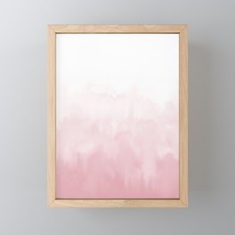 Pink watercolour Framed Mini Art Print