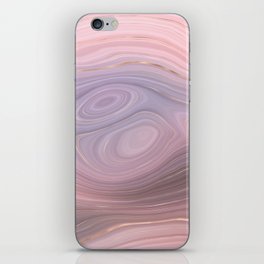Blush Pink Lavender Agate Geode Luxury iPhone Skin