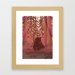 Bear in the Woods Framed Art Print