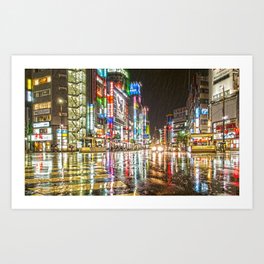 Rain In Japan Art Print