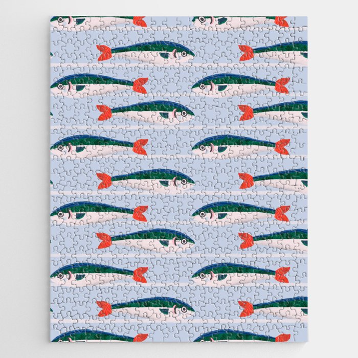 Large Sardines Pattern Jigsaw Puzzle