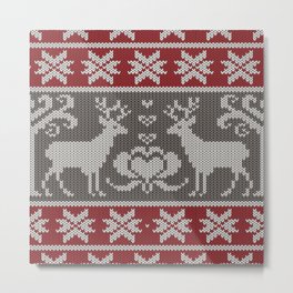 Ugly knitted Sweater Metal Print