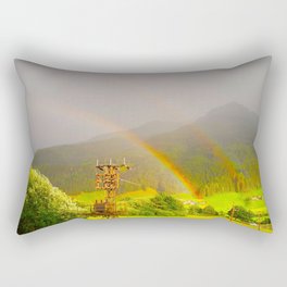 Mountans rainbow Rectangular Pillow