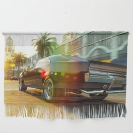 Blown RT Charger rea racing view black muscle car automobile transportation color photograph / photography poster posters Wall Hanging