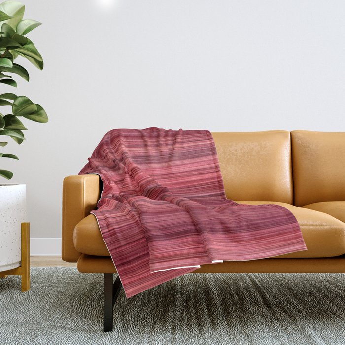 Ambient #33 - original modern stripped pattern Throw Blanket