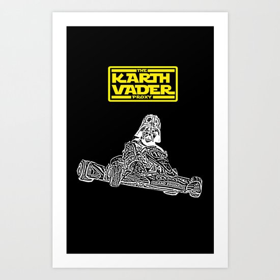 Kart Vader Art Print
