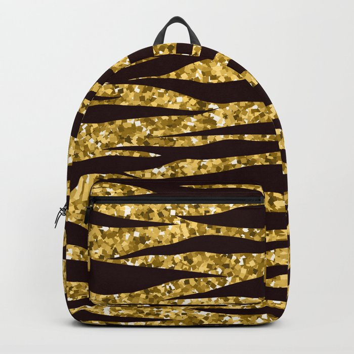 Shiny Gold Tiger Backpack
