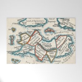 Allegorical Maps of Love, Courtship, and Matrimony Welcome Mat