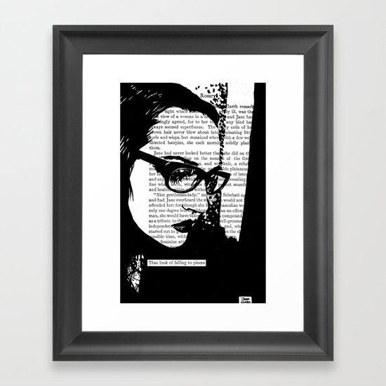 That Look of Falling to Pieces Framed Art Print